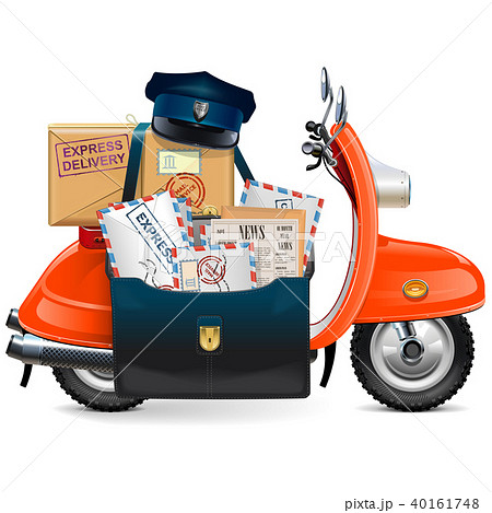 新聞配達のイラスト素材
