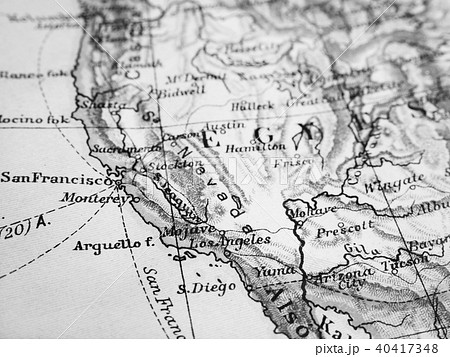 ロサンゼルス 地図の写真素材
