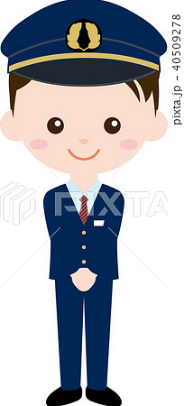 バス運転帽子のイラスト素材