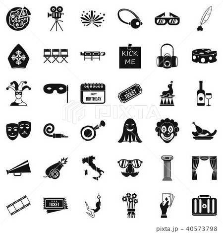 ページェント 公演 展示会 アイコンのイラスト素材