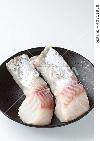 皮なし 生タラ タラ 鱈の写真素材