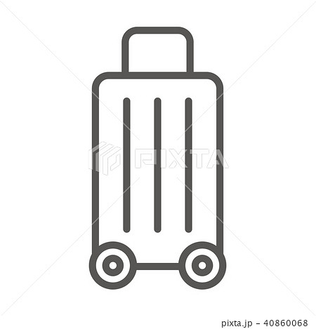 キャリーケース アイコン スーツケース ピクトグラムのイラスト素材