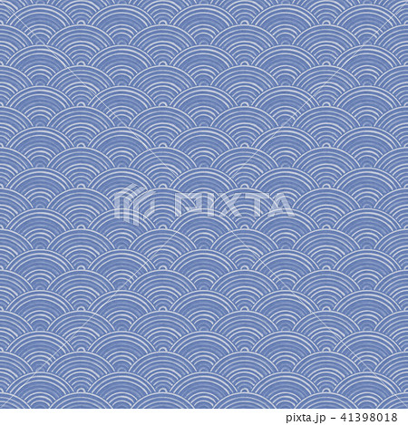 和柄 青海波文様 青海波 パターンのイラスト素材