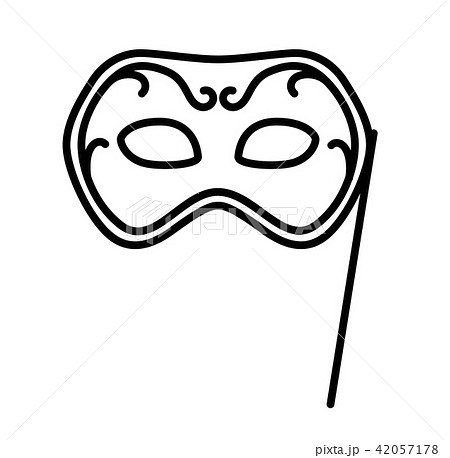 仮面舞踏会のマスクのイラスト素材