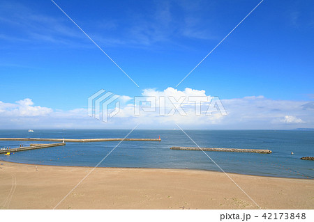 伊良湖海水浴場の写真素材