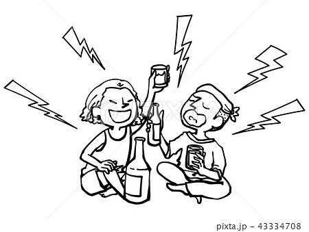 ワイワイのイラスト素材