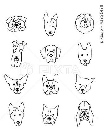犬種のイラスト素材