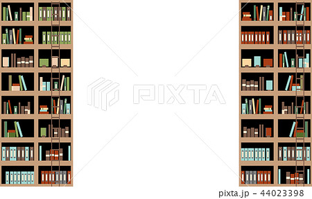 図書室 図書館 本棚 棚のイラスト素材