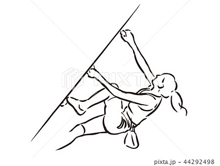 ボルダリング リード スピード複合のイラスト素材