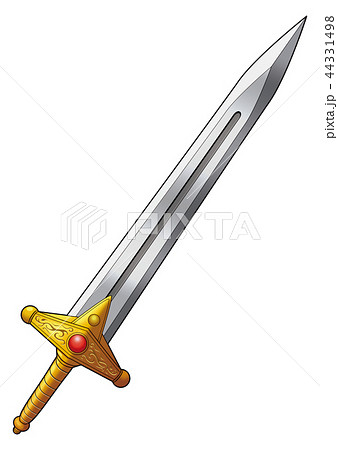 剣 ソード 西洋剣 武器のイラスト素材 Pixta