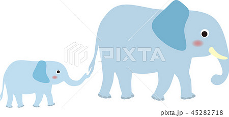 アフリカゾウのイラスト素材 Pixta