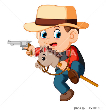 ベクター 銃 ピストル かわいいのイラスト素材
