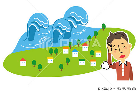 津波のイラスト素材集 ピクスタ