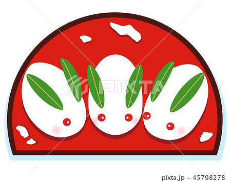 雪兎のイラスト素材