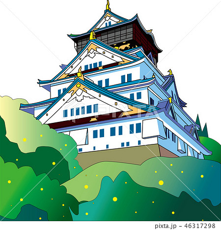 Osaka Castle Illustrations