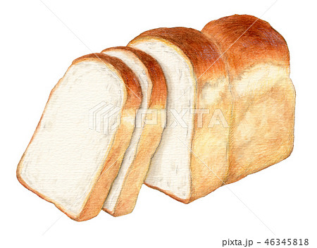 山形食パンのイラスト素材
