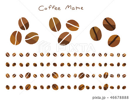 コーヒー 豆 コーヒー豆 ラインのイラスト素材
