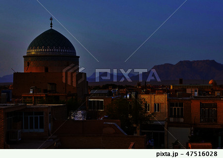 泥のモスクの写真素材