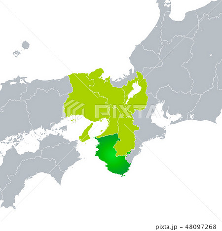 近畿地方のイラスト素材
