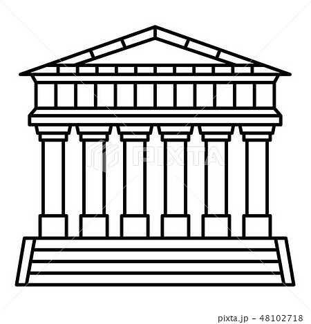 神殿 柱のイラスト素材