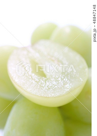 ぶどうの断面の写真素材