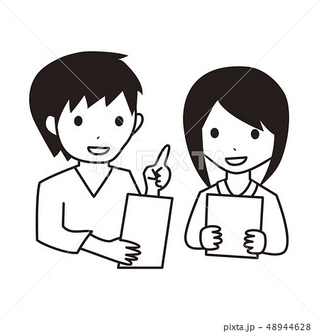 台本を読むのイラスト素材