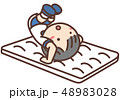 子供 小学生 マット運動 体育のイラスト素材