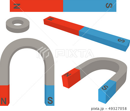 ｕ字磁石のイラスト素材