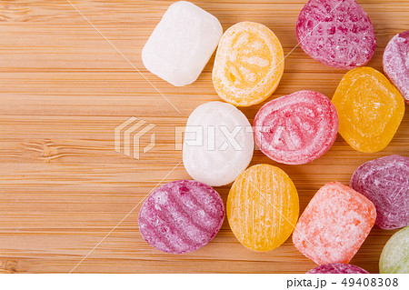 ドロップ お菓子 飴の写真素材