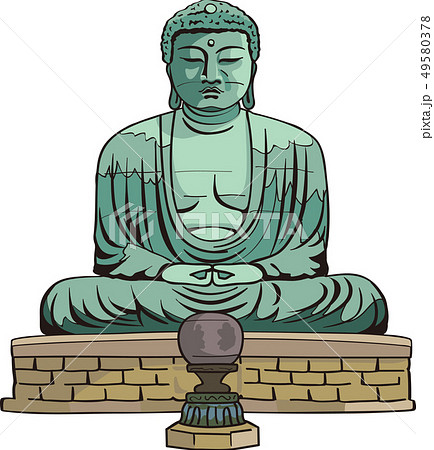 大仏 仏像のイラスト素材集 Pixta ピクスタ