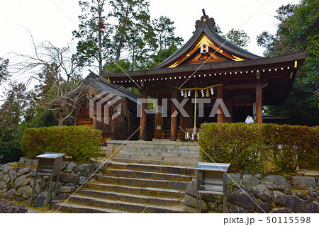 あすかにいます神社の写真素材