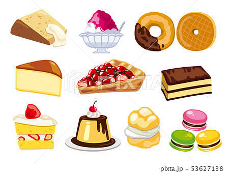 シフォンケーキのイラスト素材集 ピクスタ