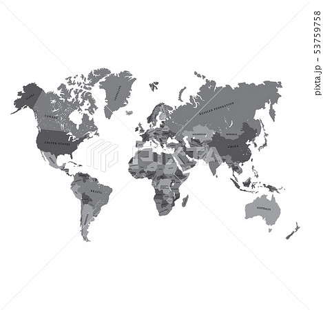 世界地図 地図 世界 大陸のイラスト素材