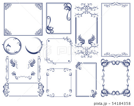 飾り罫 枠 フレーム ベクターのイラスト素材
