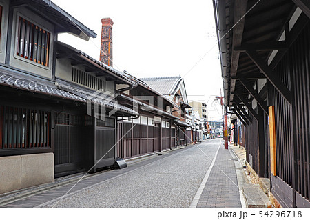 一点透視 風景の写真素材
