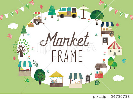 フリーマーケットのイラスト素材