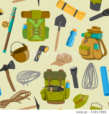 ザック イラスト アウトドア スポーツのイラスト素材