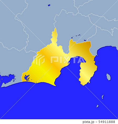 静岡県地図の写真素材