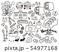 手書き風イラストセット素材 小学校入学 のイラスト素材