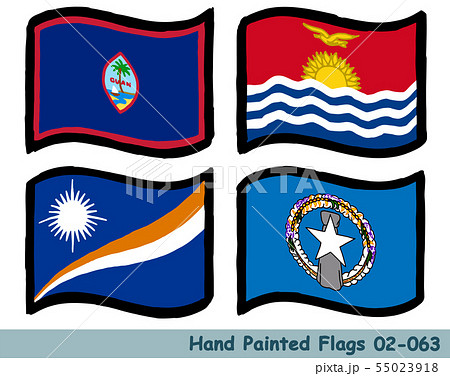 グアム 国旗のイラスト素材