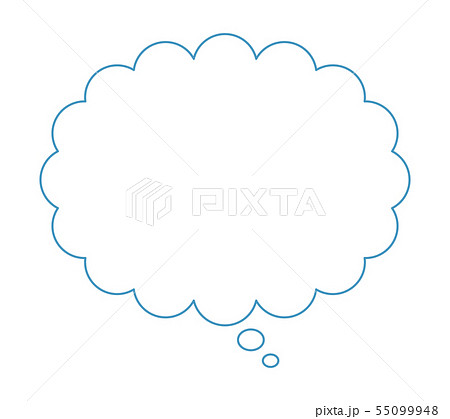 モクモク ふきだしのイラスト素材