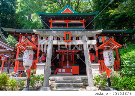 諏訪神社 諏訪山稲荷神社 神社 鳥居の写真素材