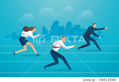 全力疾走のイラスト素材
