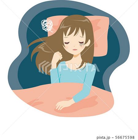 睡眠不足のイラスト素材