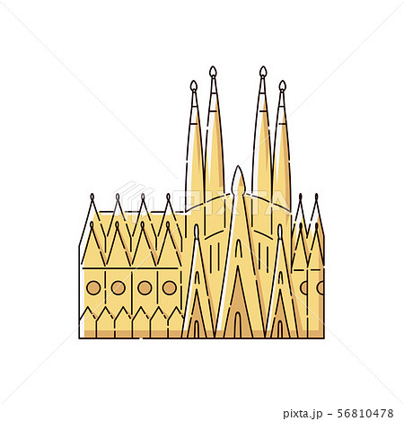 サグラダ ファミリアのイラスト素材