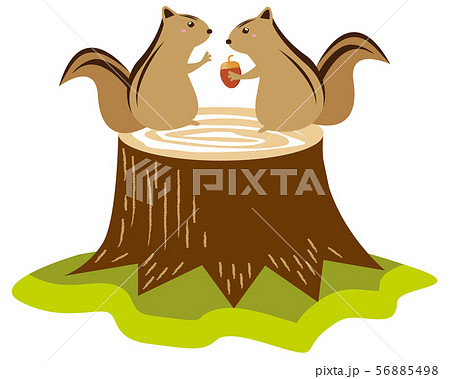 切り株のイラスト素材