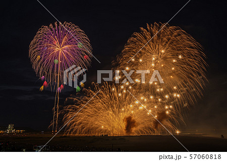 水中花 祭り 夏祭り きれいの写真素材