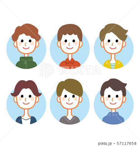 男の子 手書き風 人物 おしゃれのイラスト素材