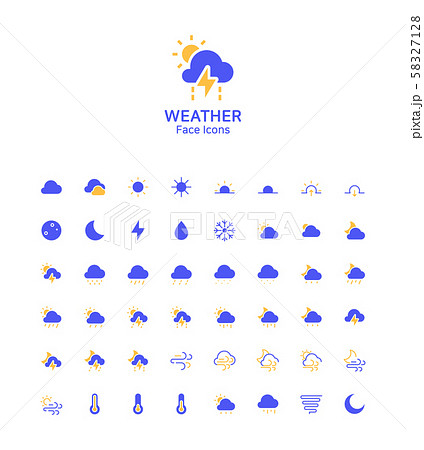 台風の目のイラスト素材