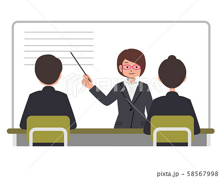 新人研修のイラスト素材
